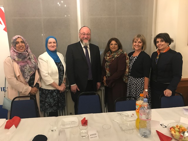 NN Trustees BoD Iftar Chief Rabbi 2018 Nisa-Nashim | Jewish Muslim Women's Network