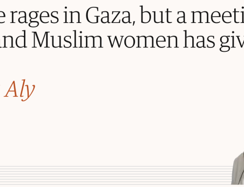 31 October: Guardian Article: “Violence rages in Gaza, but a meeting of Jewish and Muslim women has given me hope”