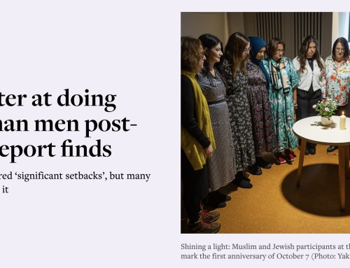 Women better at doing interfaith than men post-October 7, report finds